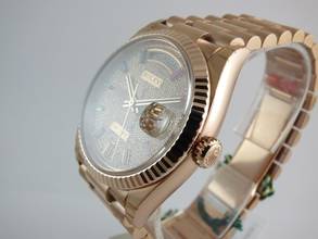 Thumbnail von Rolex Day-Date 36 Rainbow Pave Diamond Dial with all stickers