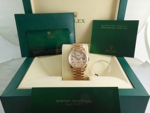 Thumbnail von Rolex Day-Date 36 Rainbow Pave Diamond Dial with all stickers