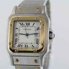 Thumbnail von Cartier Santos Carree DATUM//STAHL/GOLD//GARANTIEKARTE//INKL.REISETASCHE#KS