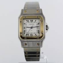 Thumbnail von Cartier Santos Carree DATUM//STAHL/GOLD//GARANTIEKARTE//INKL.REISETASCHE#KS