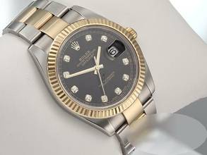 Thumbnail von Rolex Datejust 41 126333 Edelstahl Gelbgold 750 Diamanten Automatik Stainless Steel 18kt Yellow Gold Oyster-band Chronometer Black Dial