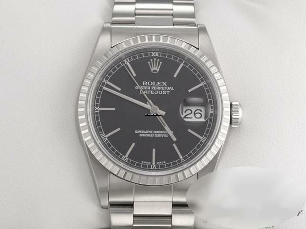 Rolex Datejust 36 36mm 16220 2004 Edelstahl Automatik Herrenuhr Damenuhr Stahl