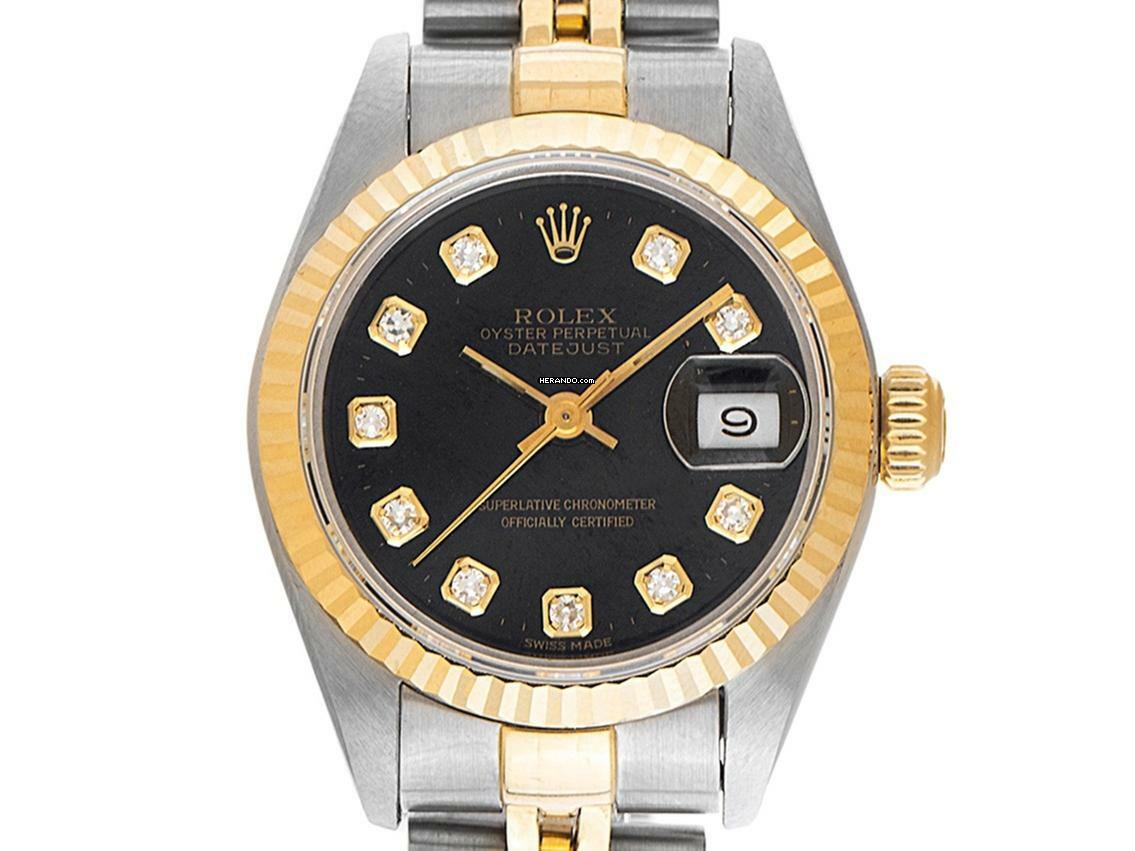 Rolex Lady-Datejust Diamanten Ref.69173 1997 Full Set wie Neu Vintage