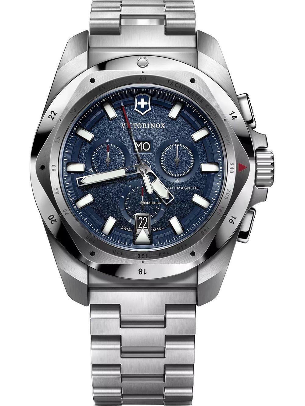 Victorinox Swiss Army 241985 Herrenuhr I.N.O.X Chronograph 43mm 20ATM
