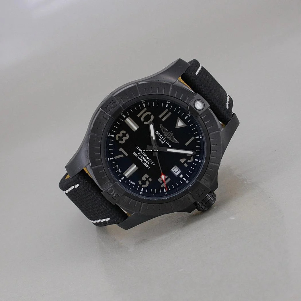 Breitling Avenger Seawolf Automatic 45 Seawolf Night Mission Avenger Automatik Chronometer Full Set Top Zustand