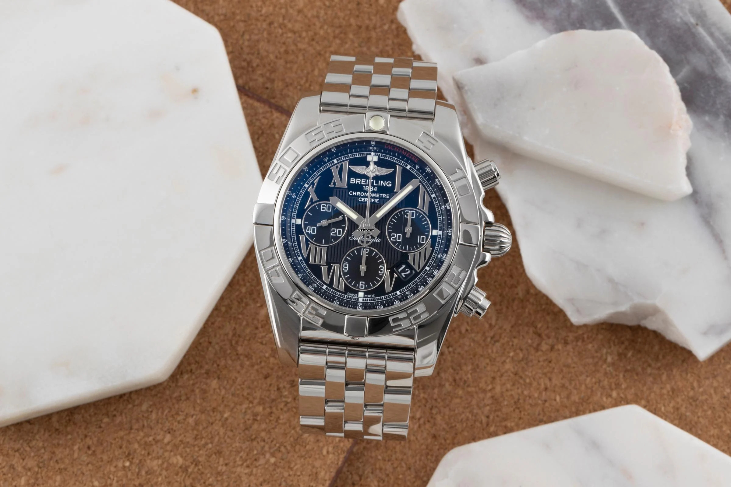 Breitling Chronomat 44 Chronograph Stahl Automatik Herrenuhr Ref. AB0110