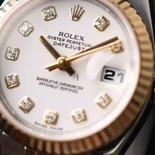 Thumbnail von Rolex Lady-Datejust 26 Jubilee Fluted Steel Gold White Diamond Dial