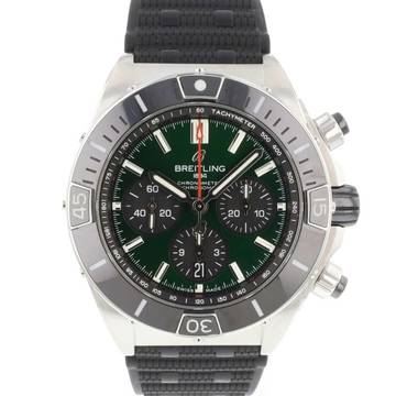  Breitling Chronomat Super Chronomat B01 Steel Green Dial 