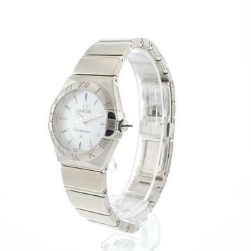  Omega Constellation Quartz Lady Steel MoP Dial 
