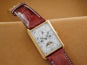 Thumbnail von Chronoswiss Vollkalender Rectangular wie Noveceinto absolute Rarität 27 x 38 mm