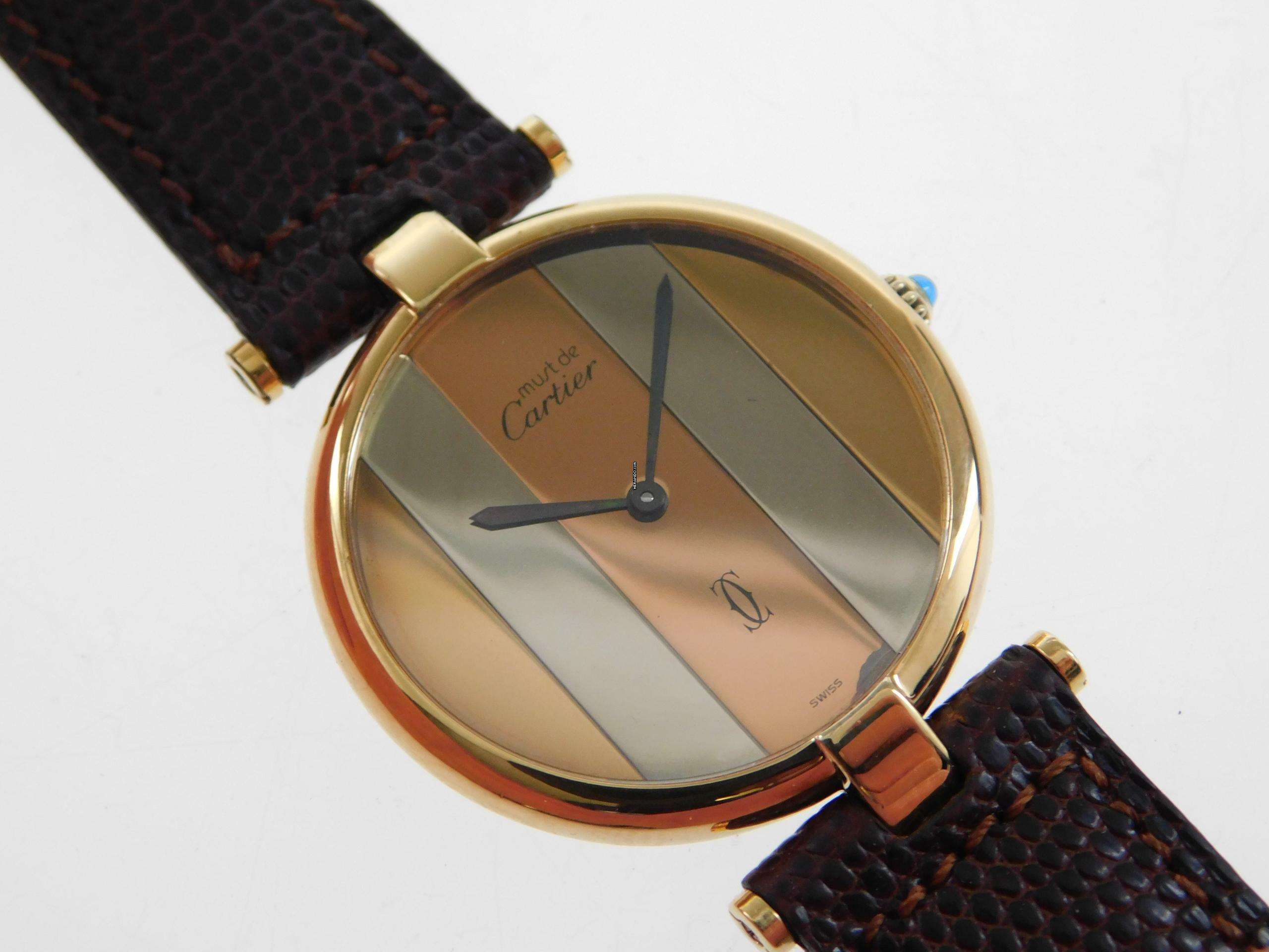 Cartier Trinity Vendome 30mm Trinity mit im schönen Zustand mit original Lederband und original Schließe