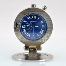 Thumbnail von Cartier Pasha 2753 Travel Clock Alarm blue dial Full Set NEW