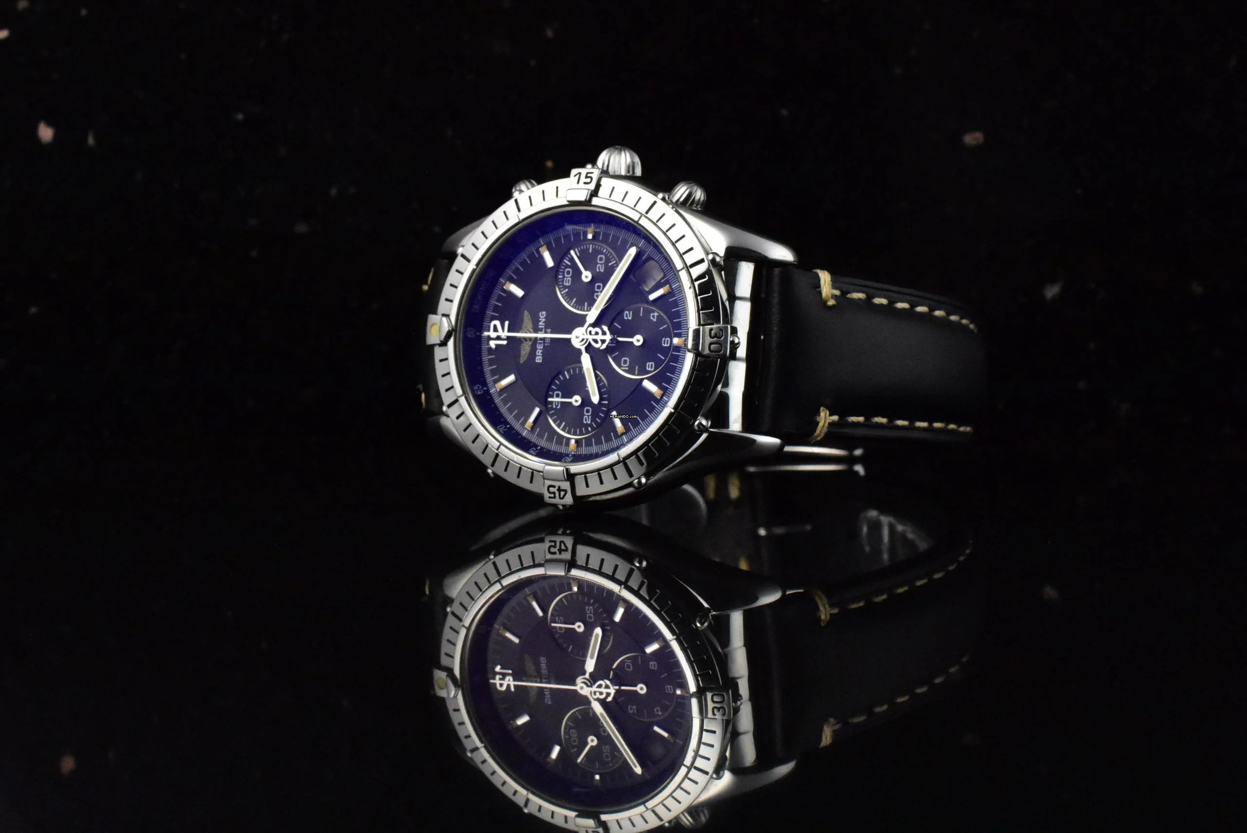 Breitling Chrono Cockpit A30012 Black Tritium Dial Automatik - Vintage 1996