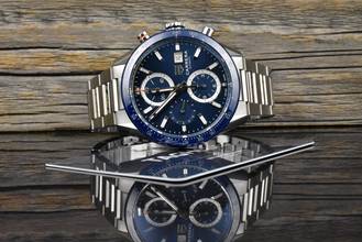 Thumbnail von TAG Heuer Carrera Calibre 16 Chronograph Blue Ceramic unpoliert Box & Papiere 2020