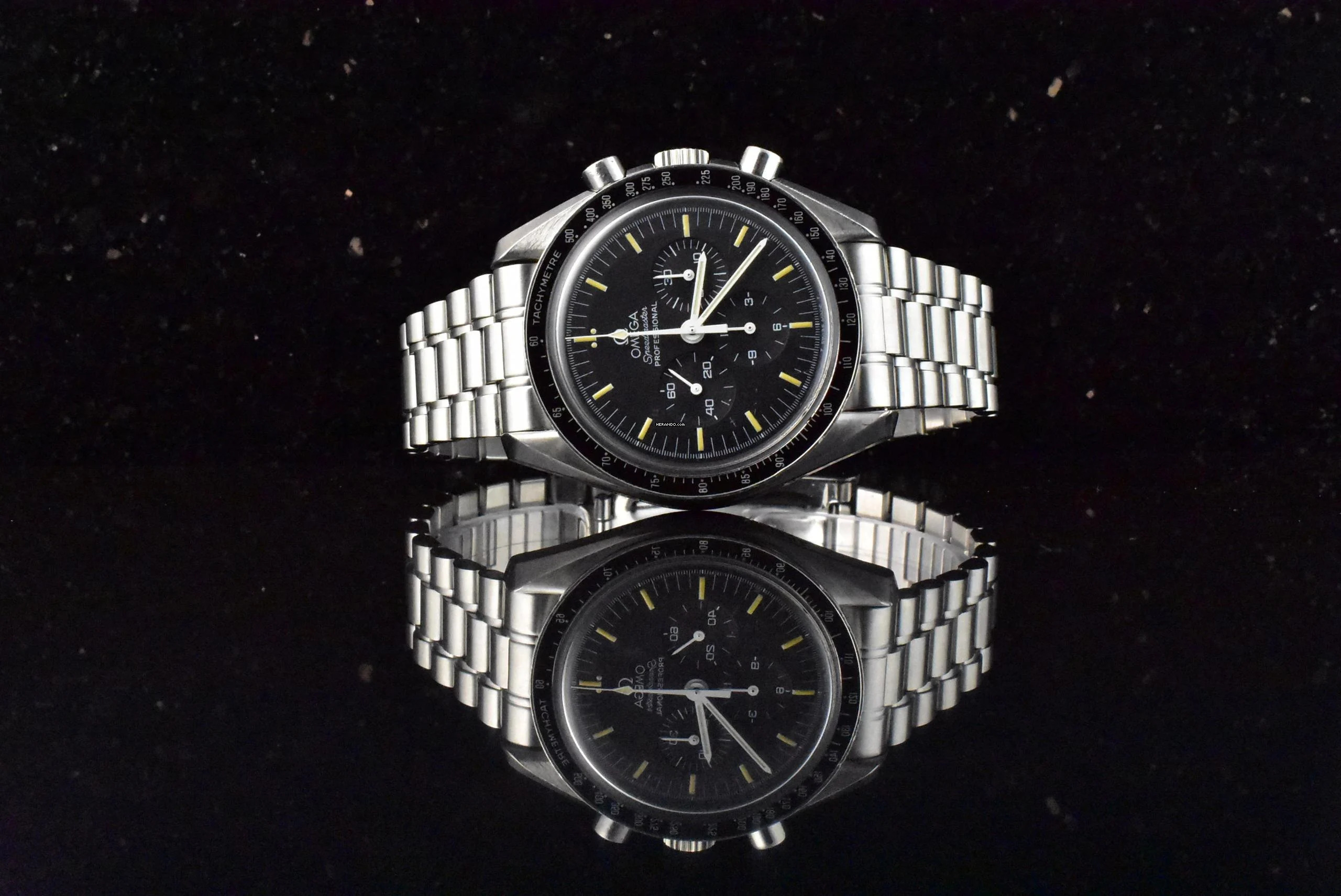 Omega Speedmaster Professional Moonwatch Apollo Xi 25th Anniversary Limited Edition unpoliert Box & Papiere