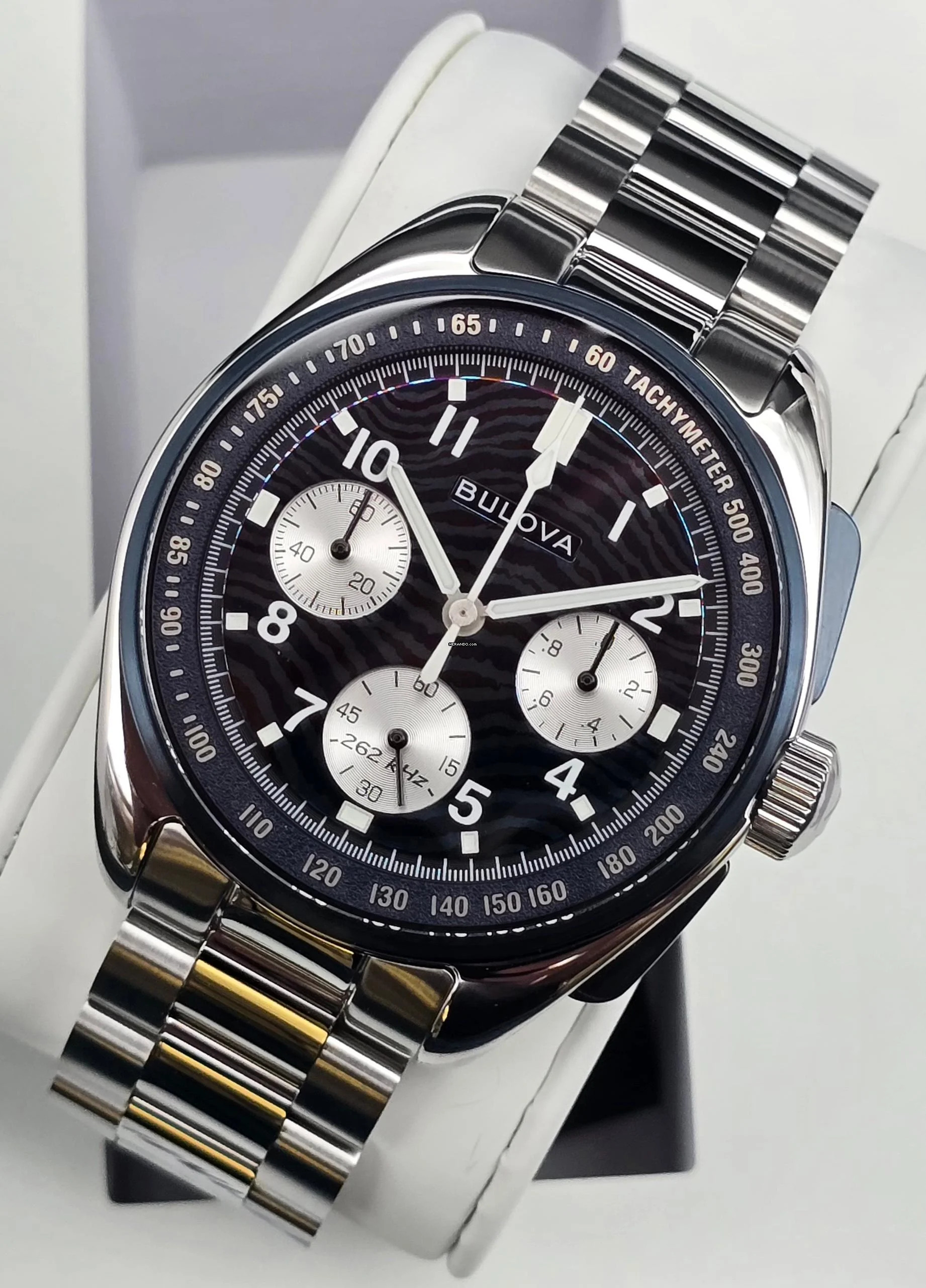 Bulova Lunar Pilot 150th Timascus 98A329 Chronograph Limited Edition New Full Set 2025