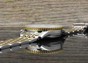 Thumbnail von Breitling Old Navitimer D13022 Blue Dial Stahl Gold very Nice Vintage B&P 1995