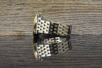 Thumbnail von Breitling Old Navitimer D13022 Blue Dial Stahl Gold very Nice Vintage B&P 1995