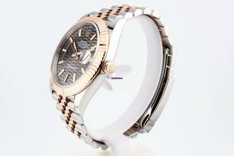 Thumbnail von Rolex Datejust 41 Jubilee 41 Grey Fluted Motif Dial Box+Papers 126331 2023