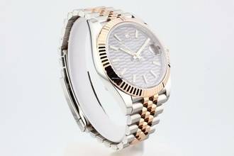 Thumbnail von Rolex Datejust 41 Jubilee 41 Grey Fluted Motif Dial Box+Papers 126331 2023