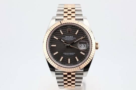  Rolex Datejust 41 Jubilee 41 Grey Fluted Motif Dial Box+Papers 126331 2023 
