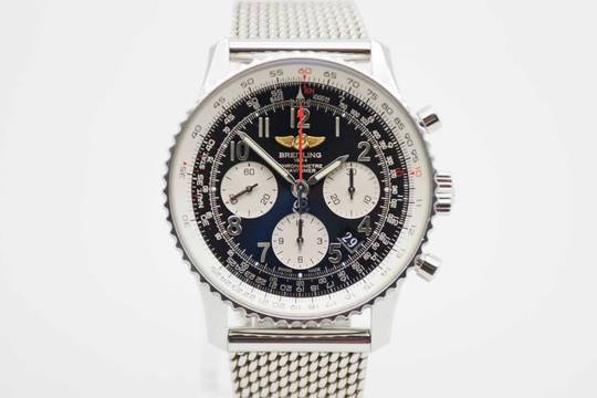  Breitling Navitimer 01 Fullset mit seltenem Zifferblatt und Breitling Mesh Armband 