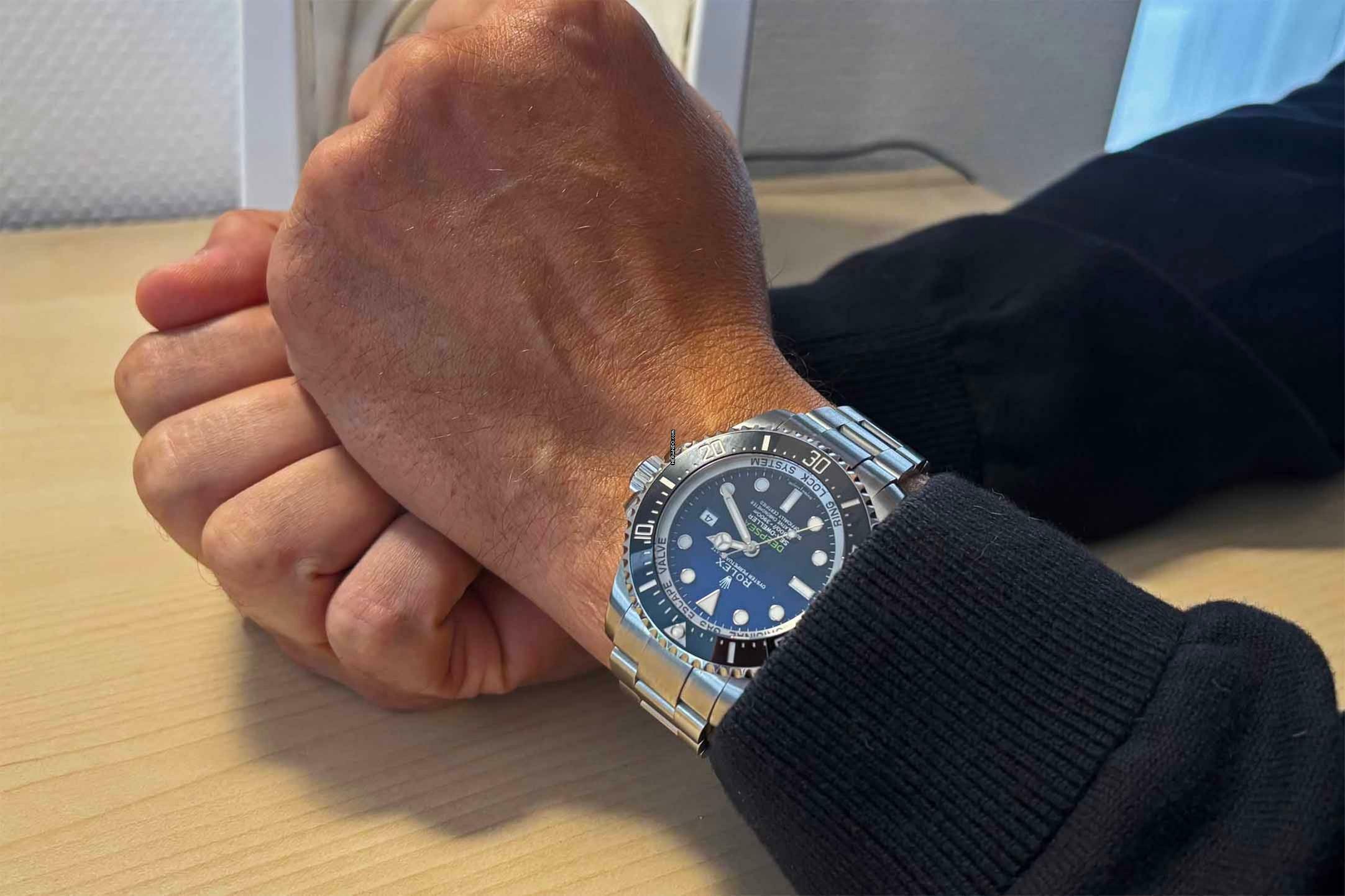 Rolex Sea-Dweller Deepsea Blue James Cameron perfektes Fullset