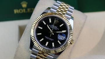 Thumbnail von Rolex Datejust 41 Steel Gold - Black - like New - Fullset - 04/2023