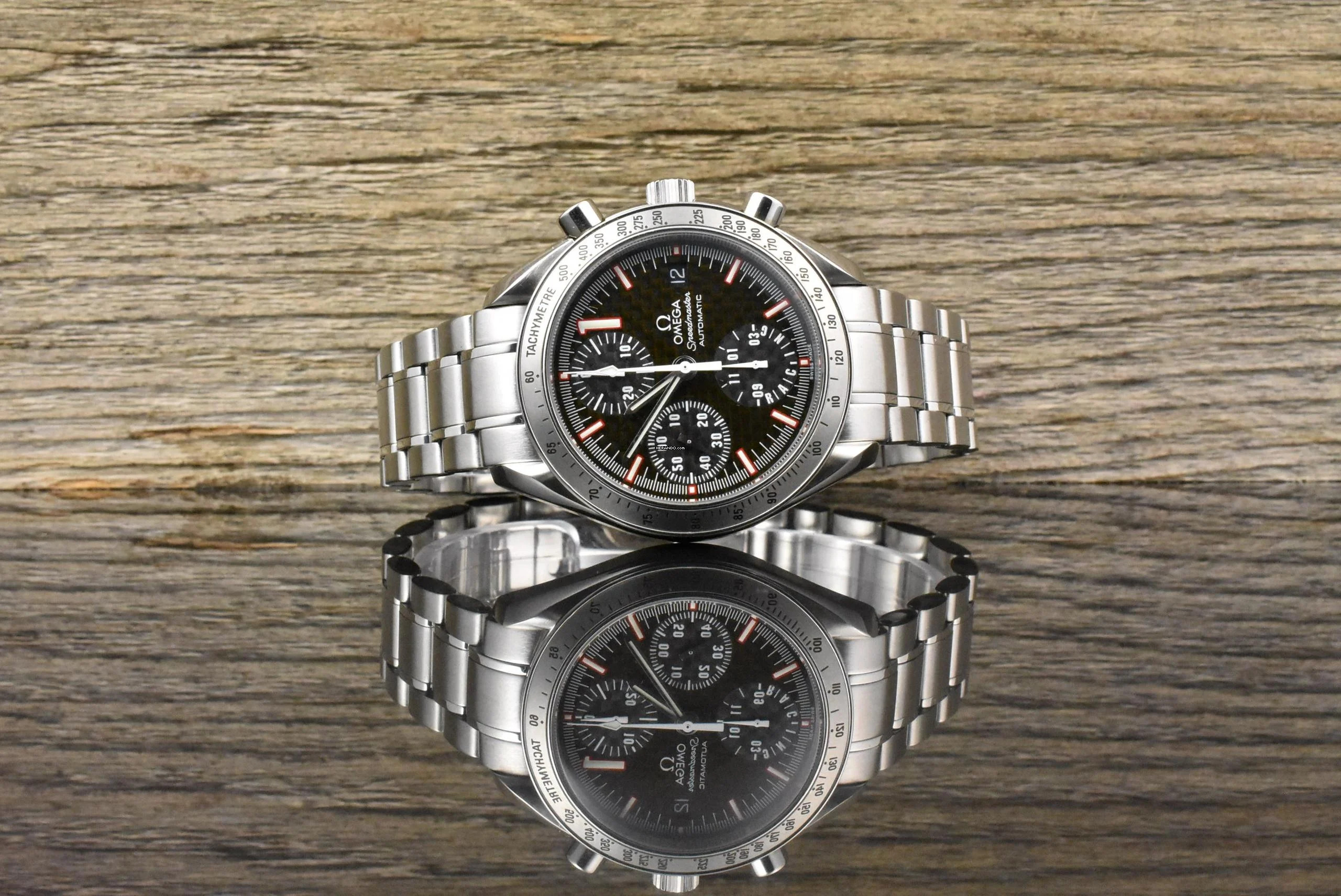 Omega Speedmaster Racing Date 39 Limited Michael Schumacher 3519.50 Carbon Dial Full Set