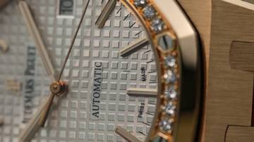 Thumbnail von Audemars Piguet Royal Oak Lady Rosé Lady - Factory Diamond - Silver - like New - Fullset