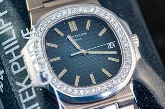 Thumbnail von Patek Philippe Nautilus Jumbo | 5713/1G | Whitegold | Diamond Bezel | sealed