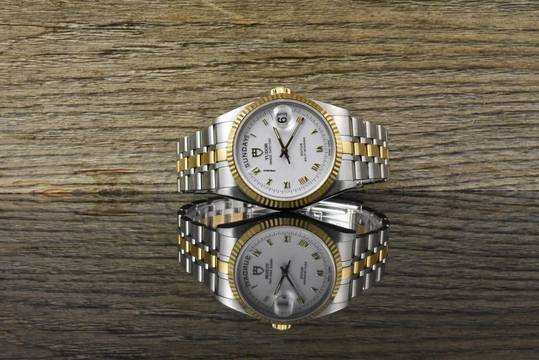  Tudor Prince Date Day 76213 white Porcelain Dial Automatik - 2013 