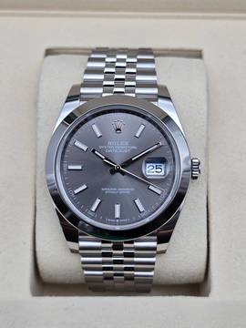  Rolex Datejust 41 41mm 126300 Rhodium/Grey dial Jubilee Bracelet Unworn Condition Full Set 9-2025 