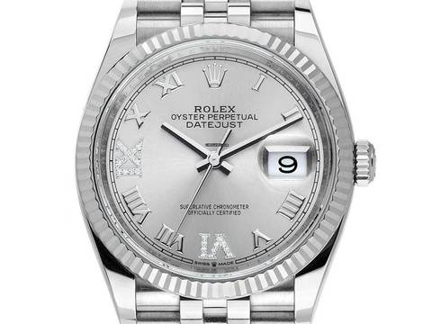  Rolex Datejust 36 Diamanten Ref.126234 2021 Full Set Ungetragen 
