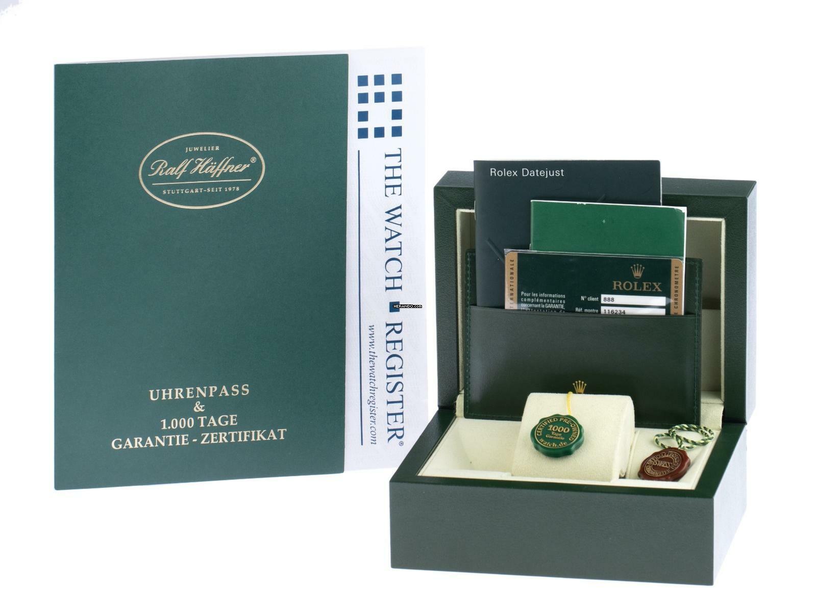 Rolex Datejust 36 Ref.116234 2010 Full Set wie Neu Vintage