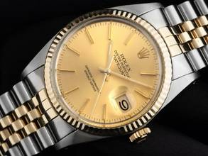 Thumbnail von Rolex Datejust 36 open 6/9 Ref.16013 1982 Full LC 100 Set sehr gut Vintage