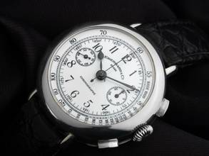 Thumbnail von Eberhard & Co. Eberhard-Chronographe 14 1985 Full Set sehr gut Vintage