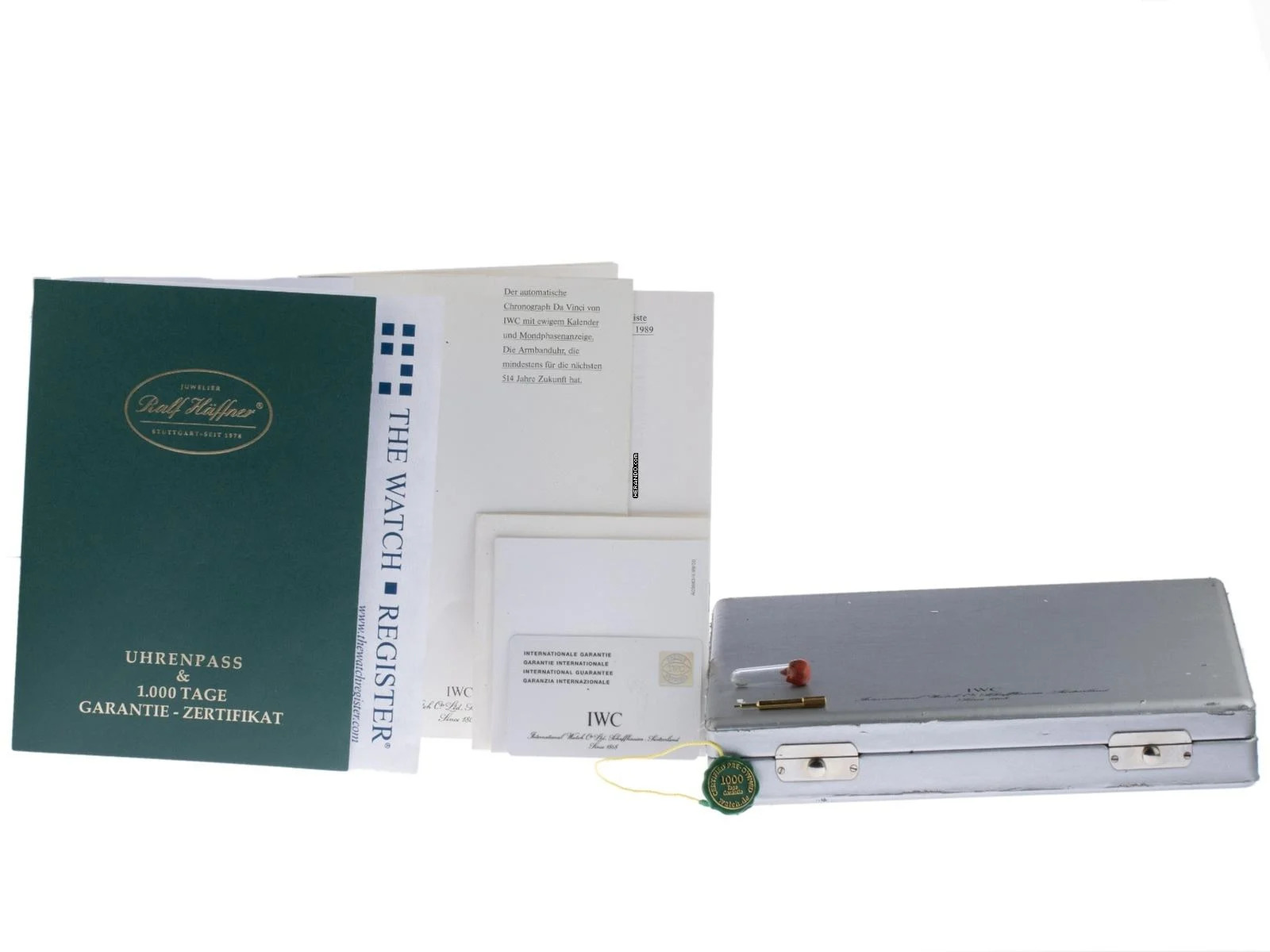 IWC Da Vinci Perpetual Calendar Kalender Ref.3750 1998 Full Set wie Neu Vintage