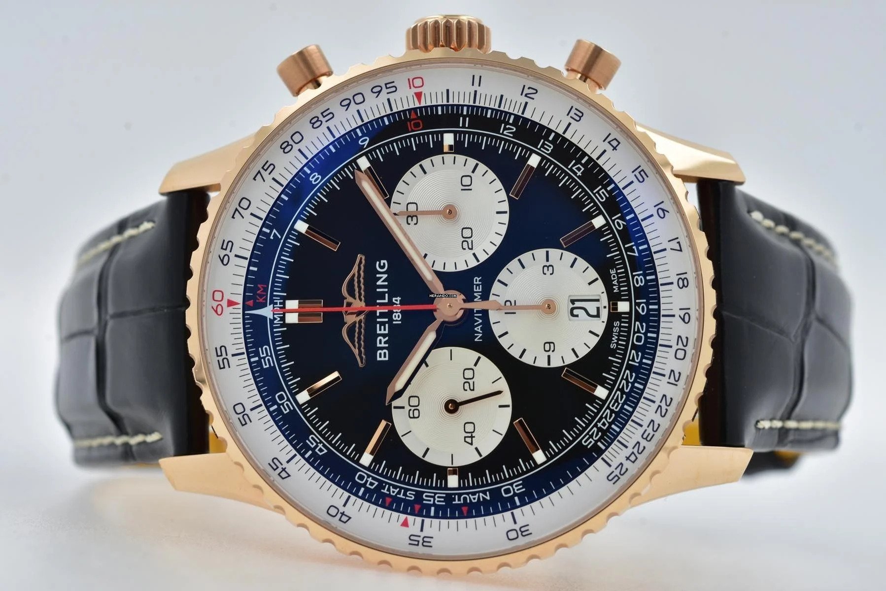Breitling Navitimer 1 B01 43mm RB0138211B1P1 Deployant 18k Rose Gold