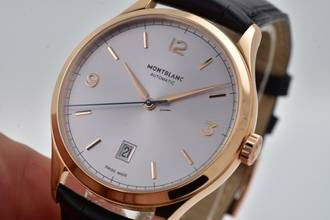 Thumbnail von Montblanc Heritage Chronométrie 18k Rose Gold Silver Dial 114869