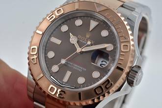 Thumbnail von Rolex Yacht-Master 40 18k Rose Gold Stainless Steel Brown Dial 126621