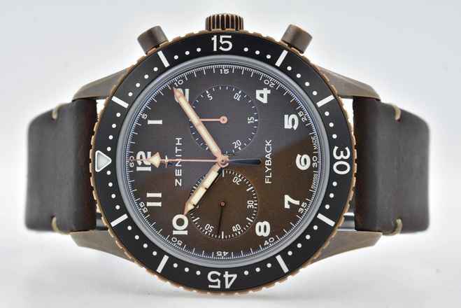  Zenith Cronometro Tipo Cp-2 Flyback 29.2240.405 Bronze Brown Dial 