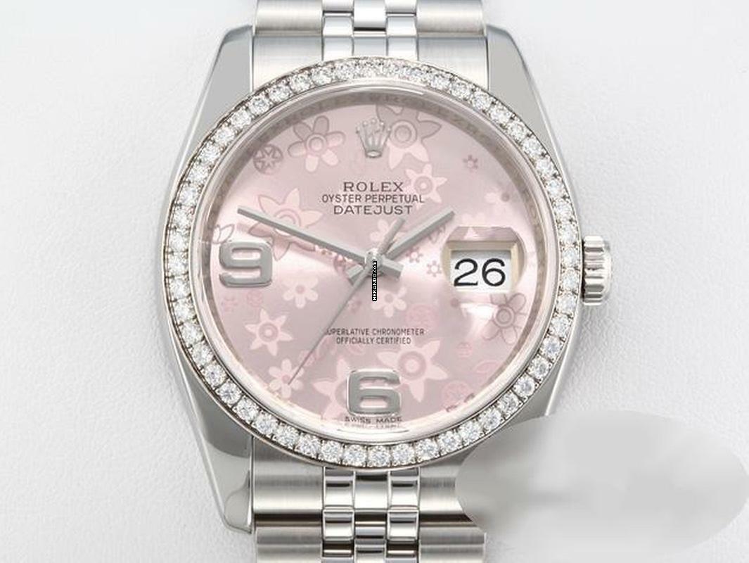 Rolex Datejust 36 36mm 116244 2009 Lc100 Stahl Weissgold 750 Diamanten Automatik Stainless Steel 18kt White Gold Jubilé-band Chronometer Oyster