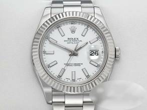 Thumbnail von Rolex Datejust II 41 Mm 116334 2011 Lc100 Stahl Weissgold 750 Automatik Stainless Steel 18kt White Gold Oyster-band Chronometer Gold