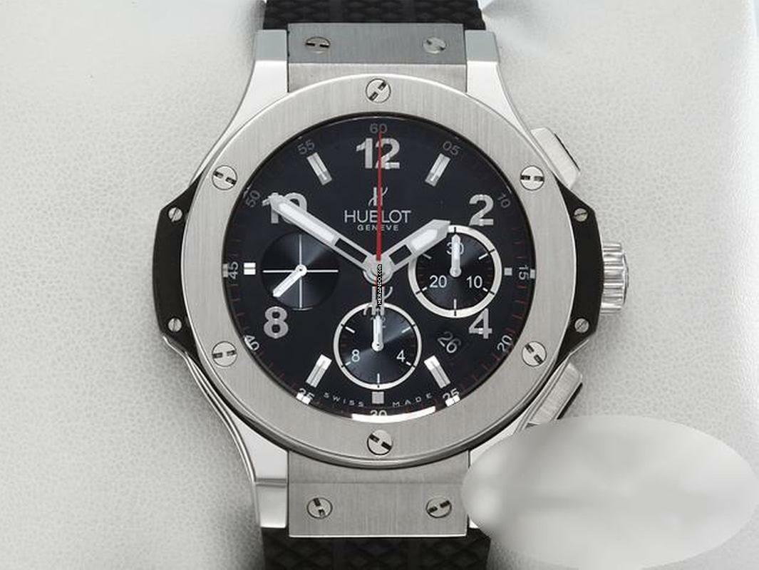 Hublot Big Bang 44 mm Edelstahl Chronograph 301.sx.130.rx Automatik Herren Steel Black Dial