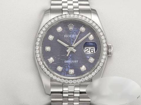  Rolex Datejust 36 36mm 116244 2014 Stahl Weissgold 750 Diamanten Automatik 