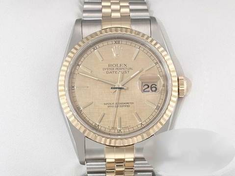  Rolex Datejust 36 36mm 16233 1991 Edelstahl Gelbgold 750 Automatik Stainless Steel 18kt Yellow Gold Jubilé-band Chronometer Oyster 