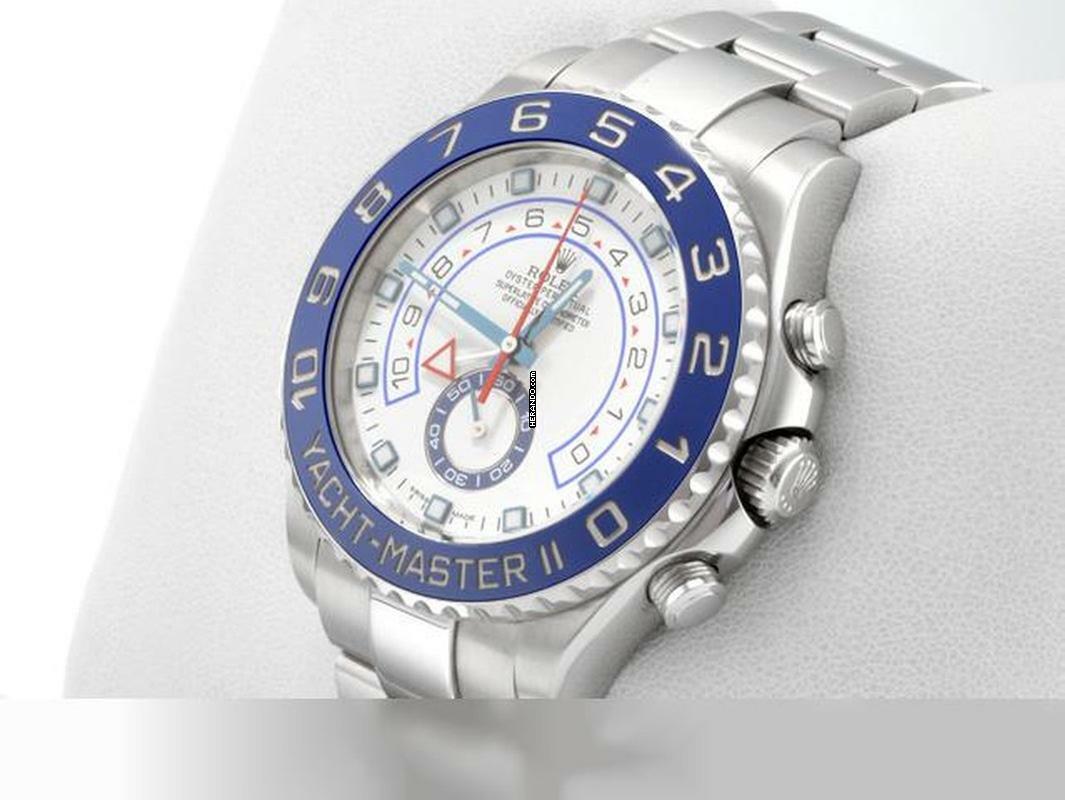 Rolex Yacht-Master II 116680 Edelstahl 2017 Lc100 Chronograph Automatik Stainless Steel White Dial