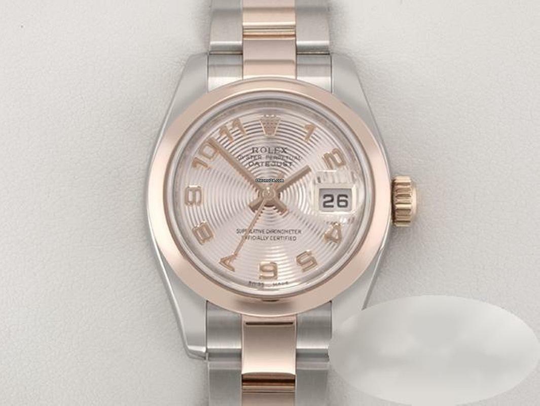 Rolex Lady-Datejust 26mm 179161 Edelstahl Roségold 750 Automatik Gold