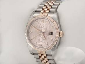 Thumbnail von Rolex Datejust 36 Mm 116231 2011 Stahl Rosegold 750 Diamanten